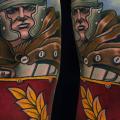 Schulter Arm Krieger tattoo von FreiHand Tattoo