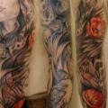 Arm Flower Women tattoo by Helyar Tattoos