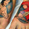 tatuaggio Fantasy Piede Personaggi di Helyar Tattoos
