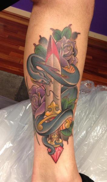 Arm Dagger Tattoo by Immortal Image Tattoos