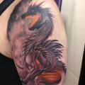 Schulter Fantasie Drachen tattoo von Immortal Image Tattoos