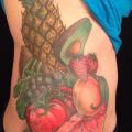 Realistische Seite Frucht tattoo von Indipendent Tattoo