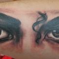 Arm Realistic Eye Michael Jackson tattoo by Industry Tattoo