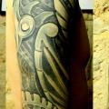 Arm Biomechanical tattoo by Art Corpus
