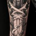 Arm Eye Dagger tattoo by Art Corpus