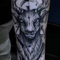Arm Dotwork Deer tattoo by Art Corpus