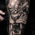 Arm Realistische Löwen tattoo von Art Corpus