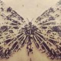 Rücken Schmetterling tattoo von Art Corpus