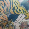 Realistic Back Tiger tattoo by Art Corpus