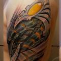 Schulter Biomechanisch tattoo von Art Corpus