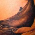 Realistische Seite Wal tattoo von Art Corpus