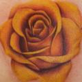 Shoulder Realistic Flower tattoo by Inkd Chronicles