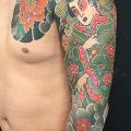 tatuaje Brazo Japoneses Geisha por Invisible Nyc