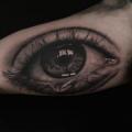 tatuaggio Braccio Realistici Occhio di Invisible Nyc