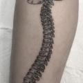 Arm Totenkopf Skeleton tattoo von Invisible Nyc