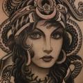 Schlangen Rücken Kopf tattoo von Invisible Nyc