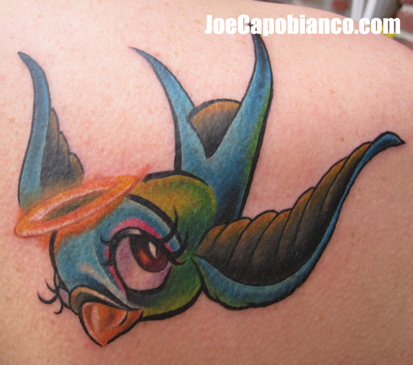Schulter Spatz Tattoo von Joe Capobianco