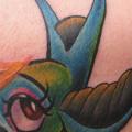 Shoulder Sparrow tattoo by Joe Capobianco