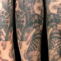 tatuaje Brazo Máquina del Tatuaje por Jon Dredd