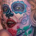 Mexican Skull tattoo by Jon Dredd