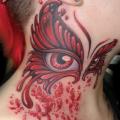 Eye Neck tattoo by Jon Dredd