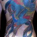 tatuaje Japoneses Espalda Fénix por JP Rodrigues