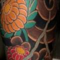 Leg Japanese tattoo by JP Rodrigues