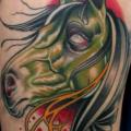 Side Horse tattoo by Little Vinnies Tattos