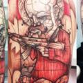 Shoulder Fantasy Character tattoo by Belly Button Tattoo Shop