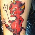 Arm Fantasie Teufel tattoo von Lone Wolf Tattoo