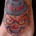 Foot Clown tattoo by Lone Wolf Tattoo