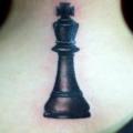 Neck Chess tattoo by Lone Wolf Tattoo