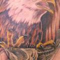 Shoulder Realistic Eagle tattoo by Lucky Draw Tattoos
