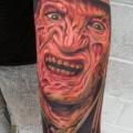 tatuaje Brazo Fantasy Freddie Mercury por Mike DeVries Tattoos