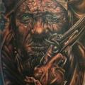 tatuaje Brazo Fantasy Pirata por Mike DeVries Tattoos