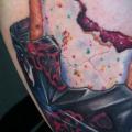 Arm Realistic Cake tattoo by Mike DeVries Tattoos