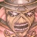 Fantasy Skull tattoo by Memorial Tattoo