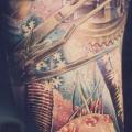 tatuaggio Braccio Fantasy Tim Burton Pellicola di Monte Tattoo