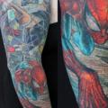Shoulder Fantasy Hero tattoo by Monte Tattoo