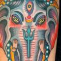 Arm Elephant tattoo by NY Adorned