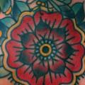 Old School Blumen Hand tattoo von NY Adorned