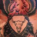 Brust Old School Adler Bauch tattoo von Obscurities Tattoo