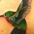 Schulter Realistische Kolibri tattoo von Obscurities Tattoo