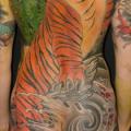 tatuaggio Gamba Giapponesi Schiena Tigre Sedere di Ethno Tattoo