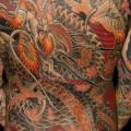tatuaje Japoneses Espalda Dragón por Ethno Tattoo