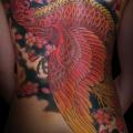 tatuaje Japoneses Espalda Fénix por Ethno Tattoo