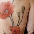 Flower Back Poppy tattoo by Ethno Tattoo