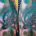 Shoulder Bird tattoo by Pain and Wonder