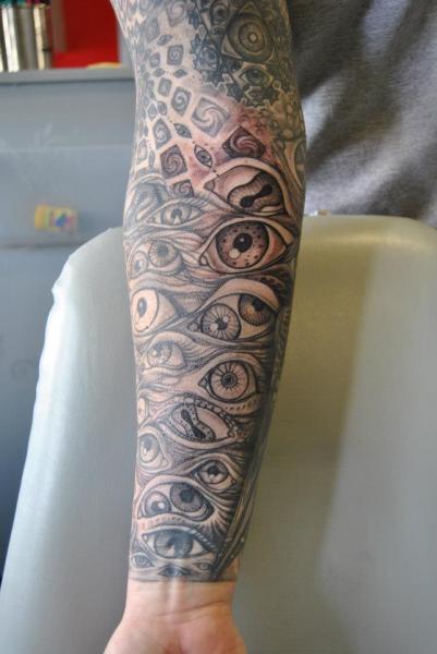 Arm Fantasy Eye Tattoo by Pattys Artspot