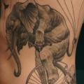 Fantasie Seite Elefant tattoo von Pino Bros Ink
